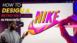 How to Design A Retro Nike Logo in Procreate (Tutorial) screenshot 2