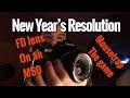 New Year’s Resolution, Canon FD lens on a m50, Mousetrap