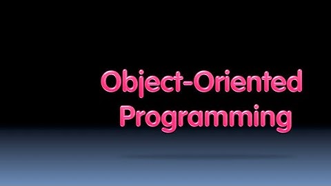 [BJC.1x] Programming Paradigms Part 2 : Object Oriented Programming