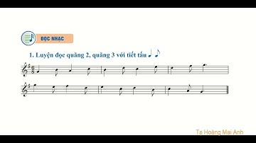 SGK Âm nhạc 10 Cánh diều – Chủ đề 4 – Đọc nhạc: Bài luyện quãng và tiết tấu (Hát mẫu)