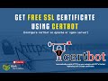 how to setup free SSL certificate for your website domain using certbot | enable https let&#39;s Encrypt