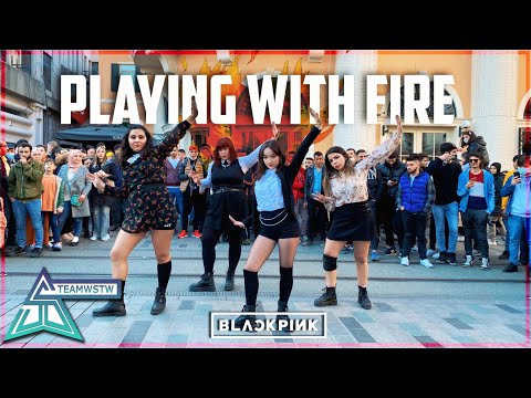 [KPOP IN PUBLIC TURKEY] BLACKPINK 블랙핑크 - 불장난 (PLAYING WITH FIRE) | ONE TAKE DANCE COVER [TEAMWSTW]