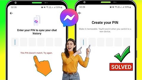 How To Reset End-to-end Encrypted Chat Pin Code on Messenger _ Messenger Forgotten Pin Code