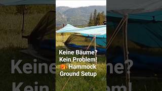 Keine Bäume? Kein Problem! ⛺️ Hammock Ground Setup