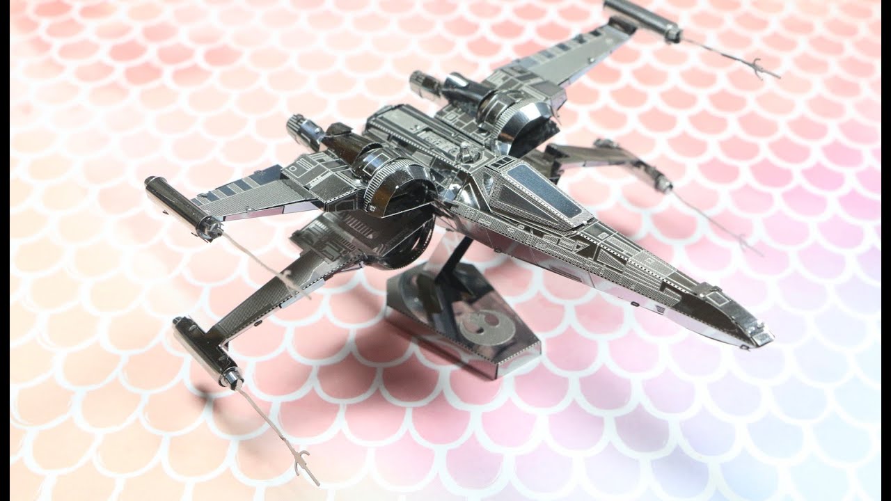 Hacia Cuyo Vibrar Star Wars 3D Metal Puzzle Speed Build: Poe Dameron Fighter Jet - YouTube
