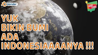 Tutorial Blender Indonesia |  Membuat Bumi Ada Indonesiaaaaaaaanya 