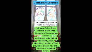 Three Hail Mary Devotion    #catholicdevotion #blessedvirginmary #catholicprayer