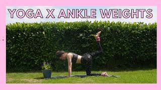 25 Minute Yoga with Ankle Weights | GET STRONG & LEAN 🏋