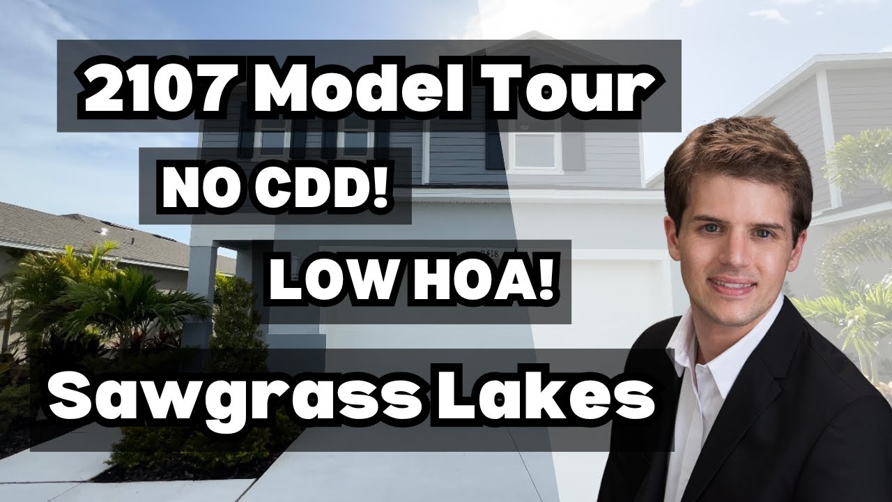 2107 Model Tour Sawgrass Lakes Parrish FL NO CDD! LOW HOA! Parrish FL Homes for Sale