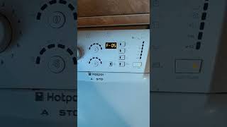 Ошибка F05 в стиральной машине Hotpoint-Ariston