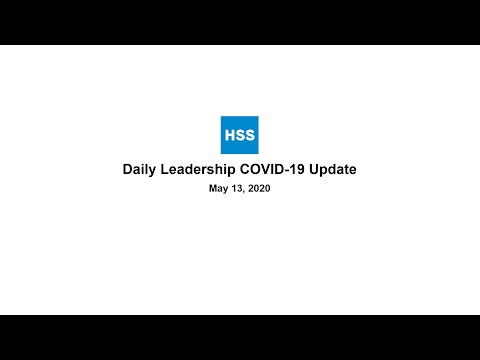 May 13, 2020 COVID-19 Leadership Update - Lou Shapiro, President & CEO - May 13, 2020 COVID-19 Leadership Update - Lou Shapiro, President & CEO