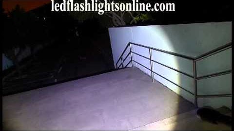 Video Sample 12w 1800Lumens 5 modes CREE XM-L T6 LED flashlight torch Light