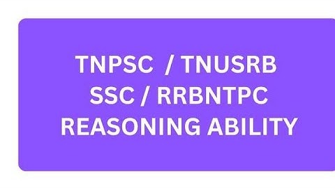 how to solve group2 and 2a preparation 📢  reasoning last minutes revision 💫 tnusrb si psychology
