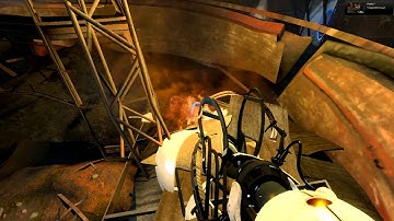 Portal 2 bugs - Fire has no effect on player