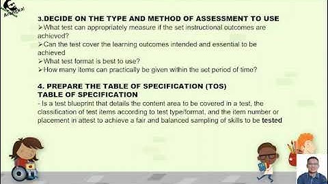 Development of tools for Classroom Based  Assessment