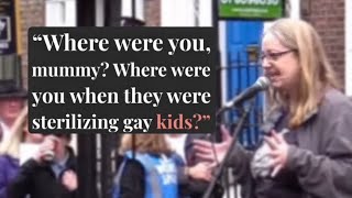 Helen Joyce Addresses Protesters at Women’s Rights Event with Kelly-Jay Keen