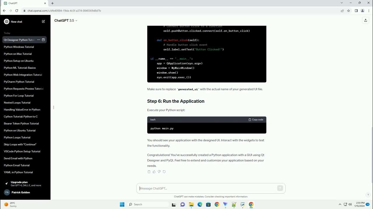 how to use qt designer python - YouTube