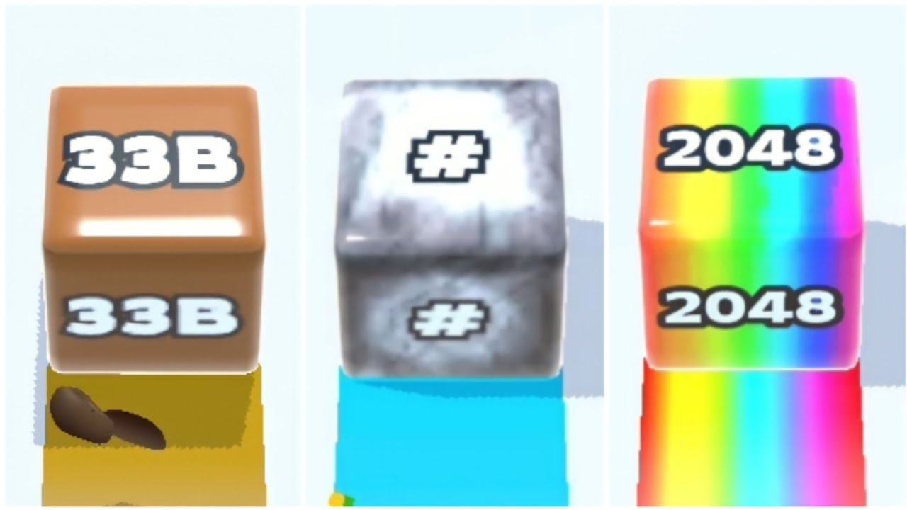 jelly run 2048 // 33b and 2048 cubes YouTube