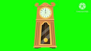 Grandfather clock green screen