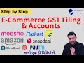 E-Commerce GST Filing | E-Commer Accounting in Tally | Amazon Flipkart Meesho GST Filing. @repotic.