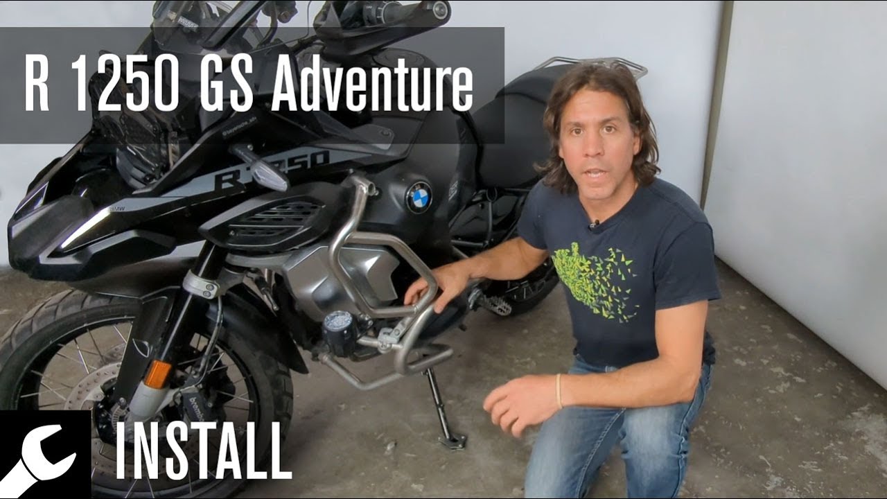 AltRider Crash Bars on your R 1250 GS Adventure - YouTube
