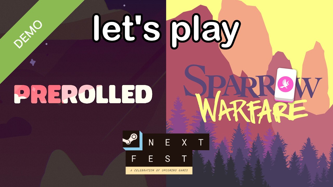 Prerolled and Sparrow Warfare|| Deck Builder Demos || Steam Next Fest 2026