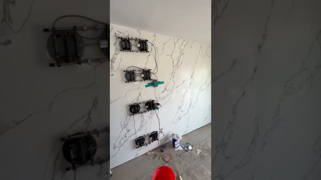 Our seam setters are hard at work creating virtually invisible seams for @cali_marble_a