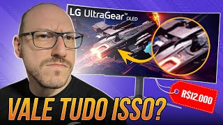 Tela OLED ENORME! Vale a pena os R$ 12.000 do LG UltraGear OLED 45 Curvo?