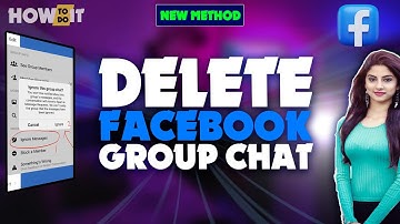 How to delete a Facebook group chat 2024 | Skill Wave