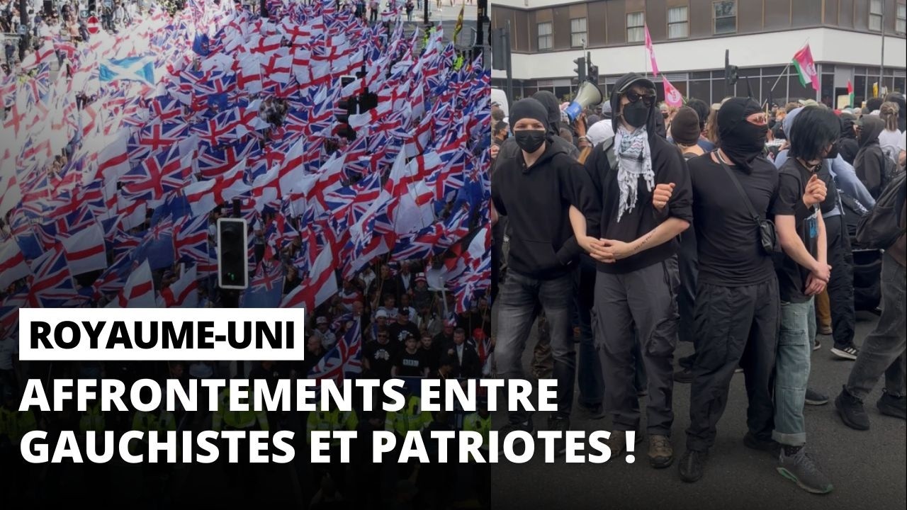 Des dizaines de milliers d’Anglais descendent dans la rue pour la remigration ! Impossible en France