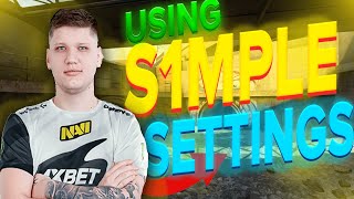 I Tried S1mples CSGO Settings And This Happend... (Insane)