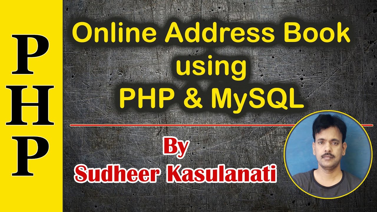 PHP 16 - Online Address Book - YouTube