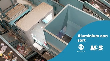 AI sort on aluminium cans - Recycleye QuantiSort® with MSS