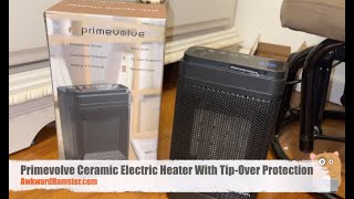 Primevolve Ceramic Electric Heater With Tip Over Protection