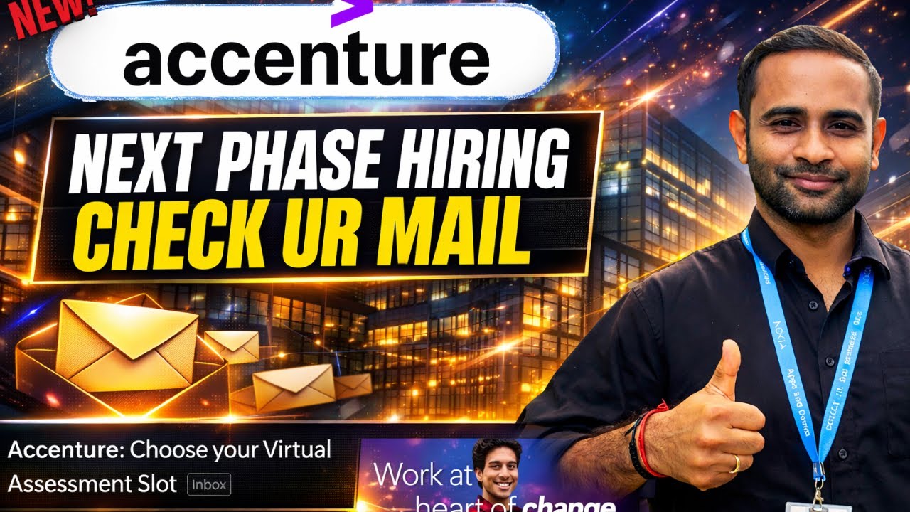 Accenture Big Hiring News | Accenture Phase 3 Exam Mail | Did not Receive ?
