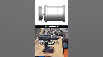 Ac compressor working #treanding #automobile #youtubeshorts #machine #cnc #machinary