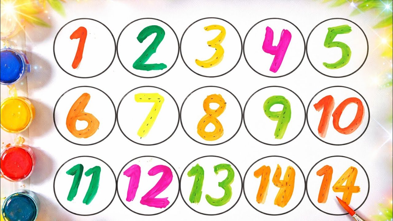 Learn Numbers 1 to 15 with Colors | Fun Counting for Kids | Preschool Learning Video