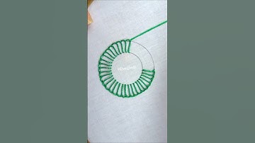🪷Most viral circle hand embroidery design💚