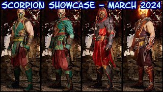 Scorpion Showcase - Gear & Skins (March 2024 Update) - Mortal Kombat 1