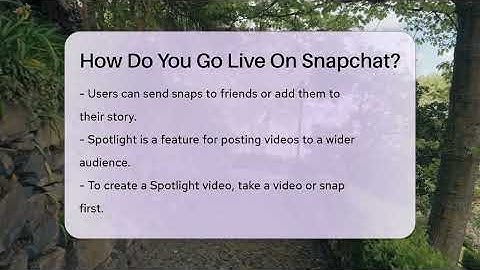 How Do You Go Live On Snapchat? - Everyday-Networking