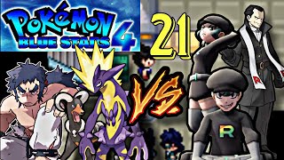 bruno vs team cosmic 🔥🔥 || pokemon blue stars 4 #ep21 in hindi