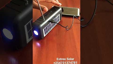 D6 Solar Radio with Torch and Phone Charging