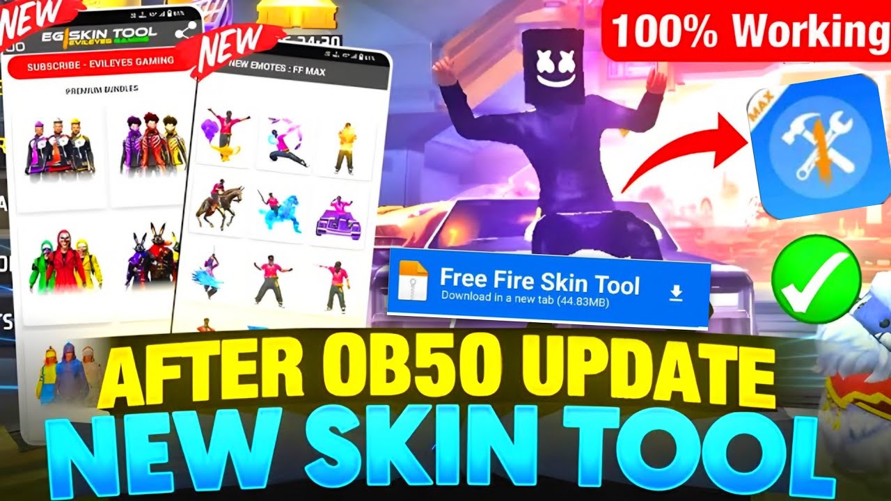 Free Fire Skin Tool 💯😱🔥| FF Skin Tool App | Skin Tools Pro Free Fire | Skin Tool For Free Fire Max