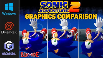 Sonic Adventure 2 - Battle | Graphics Comparison | ( Dreamcast , Gamecube , PC )