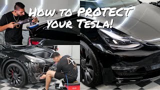 Clear Bra and Ceramic Coating Tesla Model 3 by 48 Detailing Co. 6,180 views 1 year ago 28 minutes