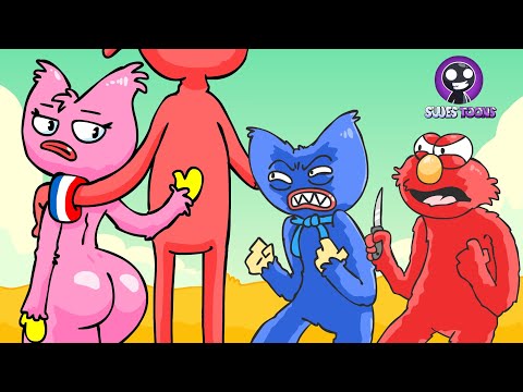 KISSY LOOKS FOR A BOYFRIEND / Elmo vs. Huggy (POPPY PLAY TIME)