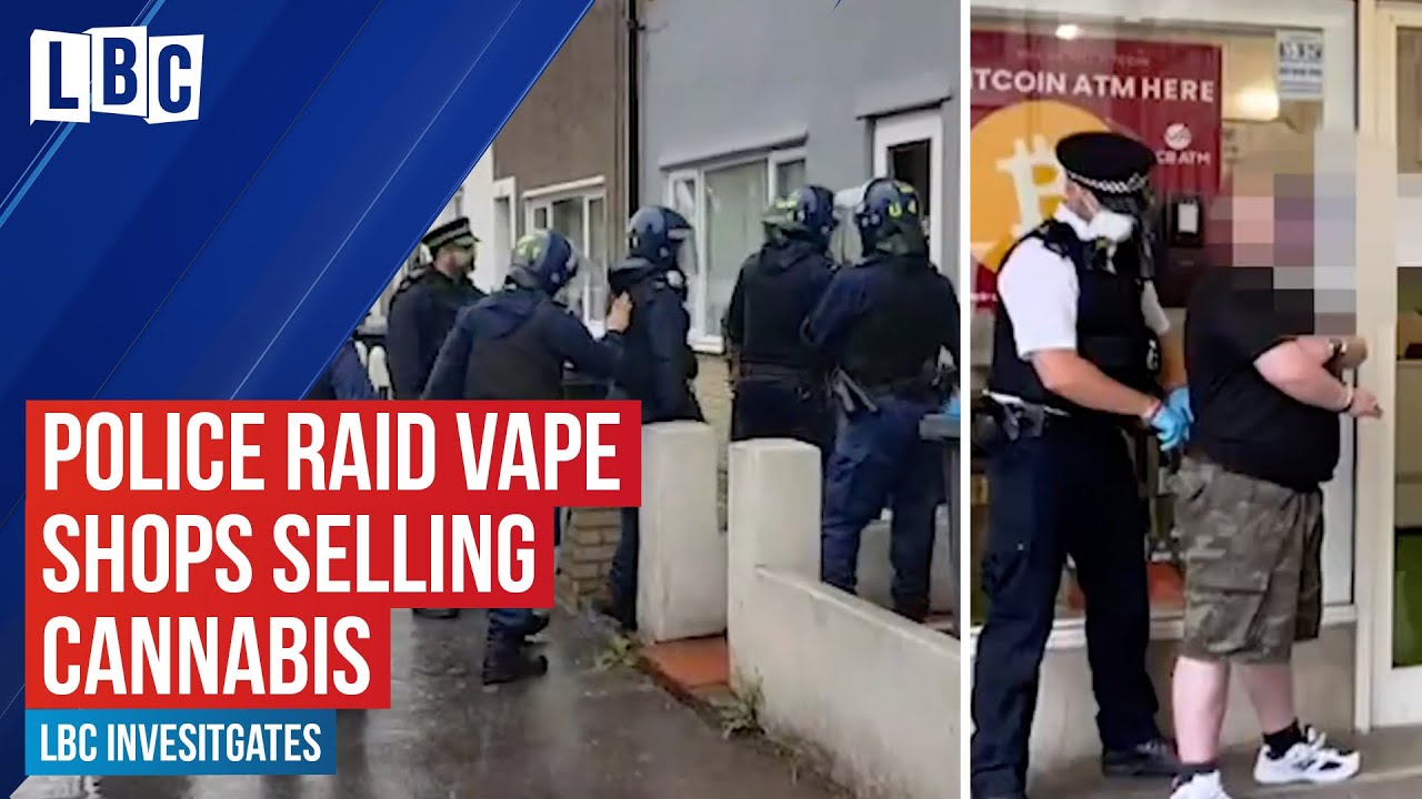 police raid vape shop Police raid vape shops selling cannabis