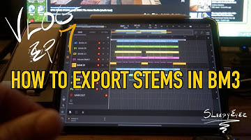 BM3 How to Export Beat as Individual Tracks/Steams (VLOG Ep7)