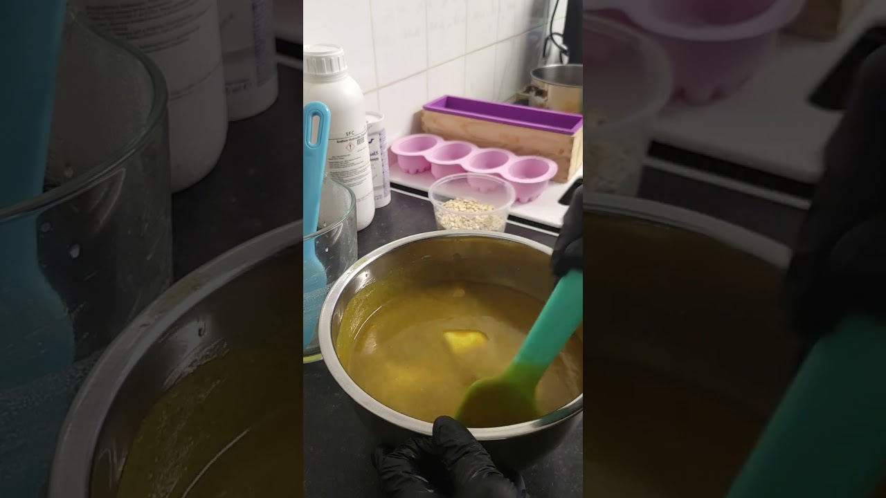 Making Cold Press Soap using Sodium Hydroxide and Camel's Milk