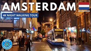 Step into Amsterdam's Enchanting Nightlife [4K] - October 2023